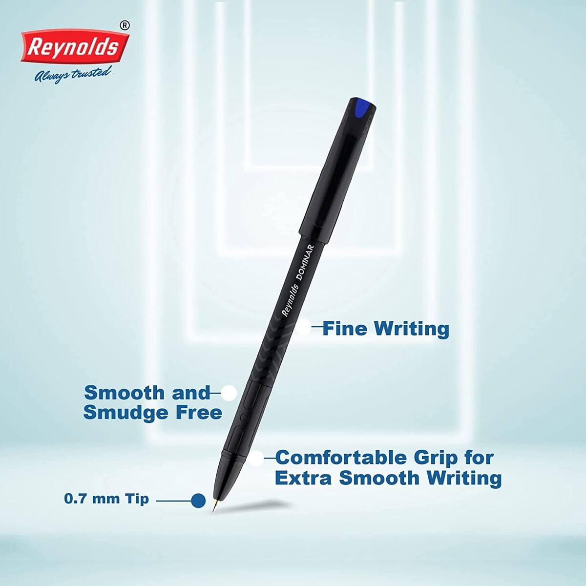 Reynolds Dominator Ball Pen Jar 20s-Blue