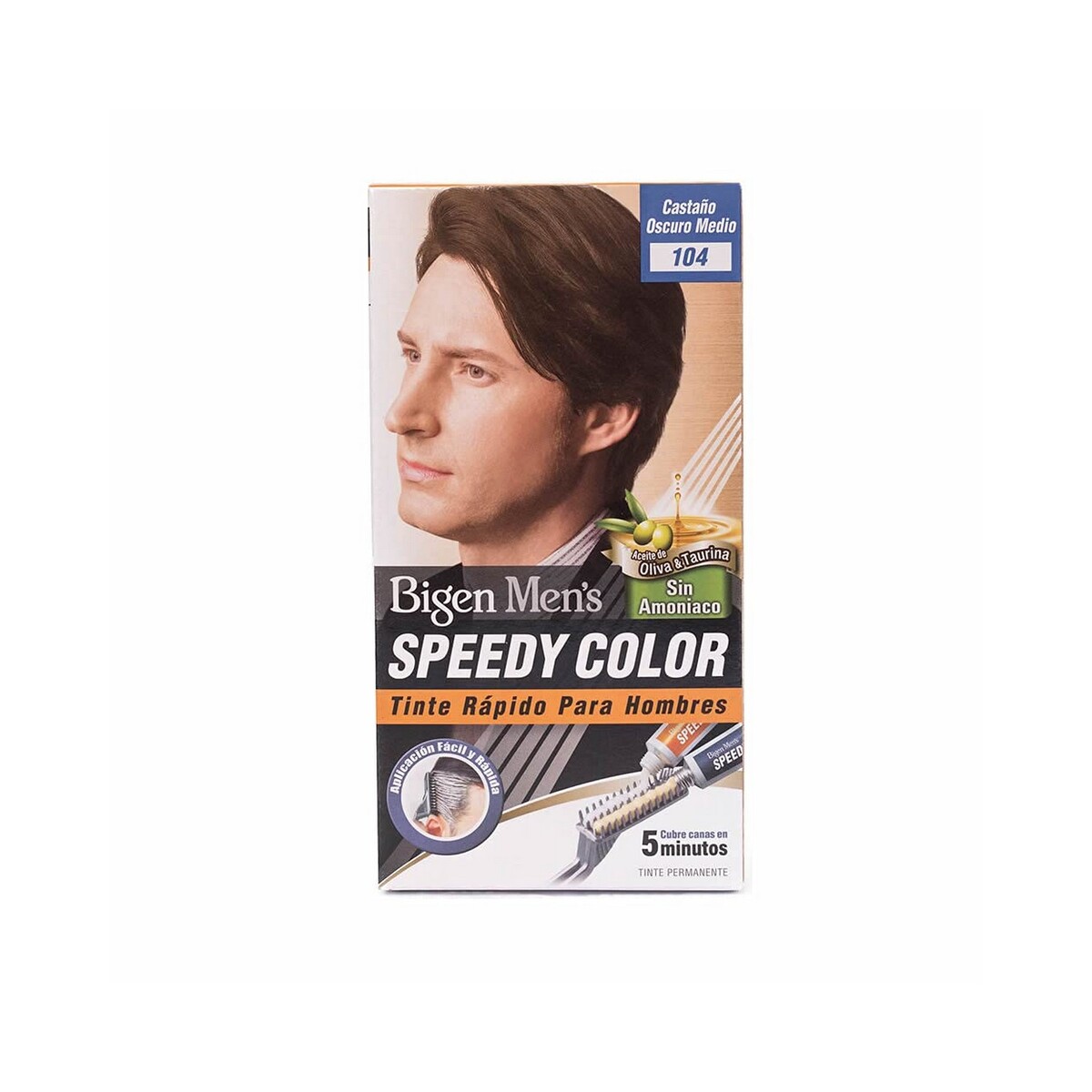 Buy Bigen Hair Color Men's Speedy Natural Brown 104 Online - Lulu  Hypermarket India