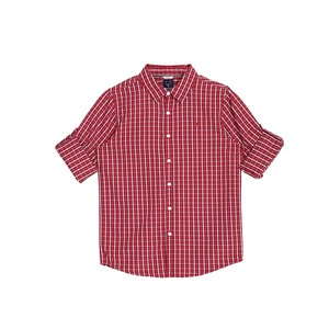Allen Solly Junior Boy's Regular Collar Shirt- Red