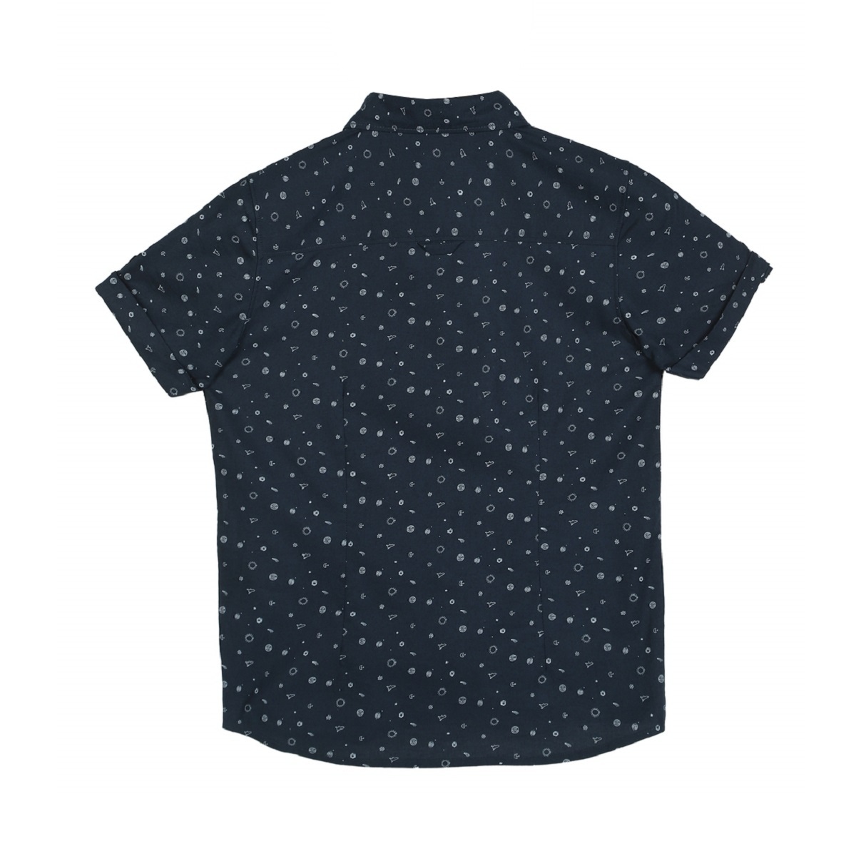 Allen Solly Junior Boy's Regular Collar Shirt-Navy