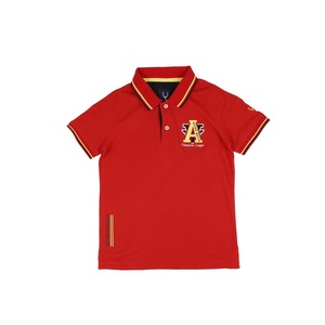 Allen Solly Junior Boy's Polo Neck T-shirt- Red