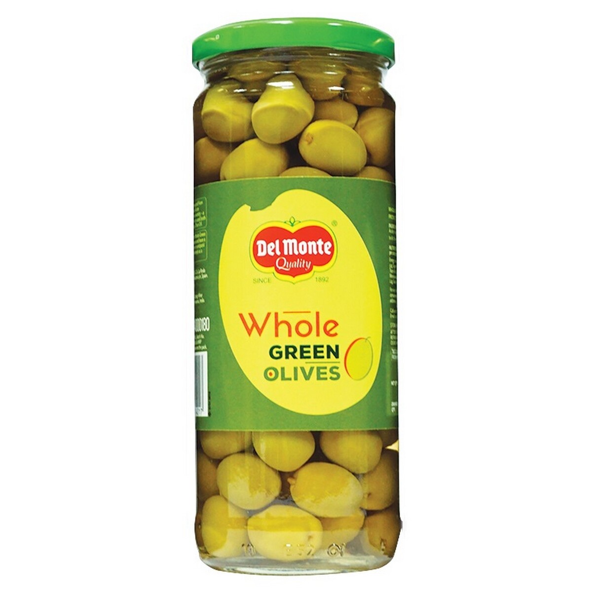 Delmonte Green Olive Whole 450g