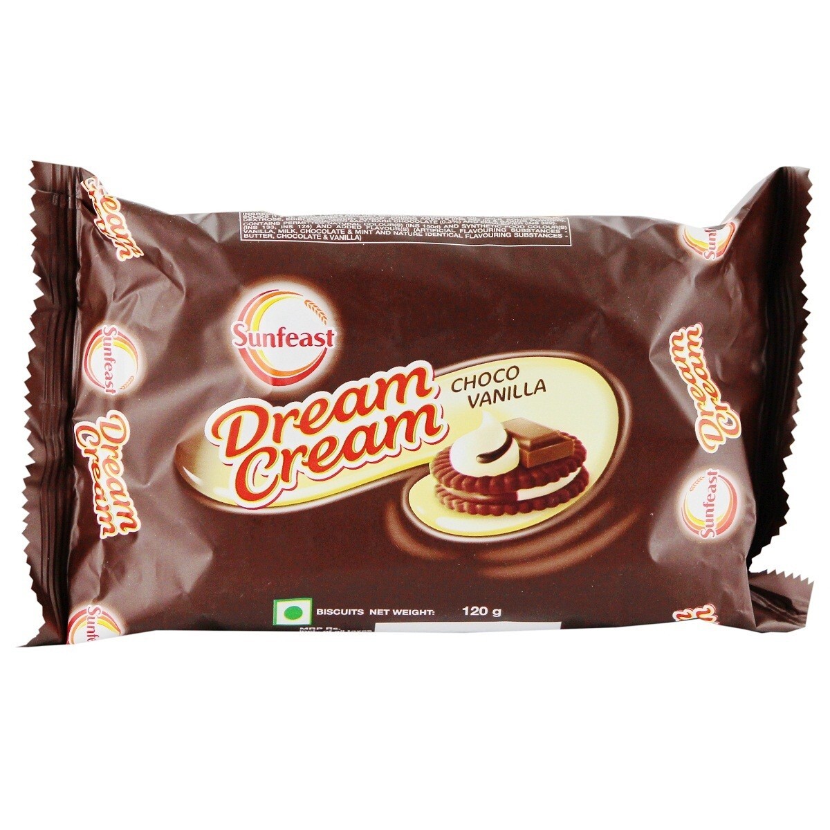 Sunfeast Choco Vanilla Cream Biscuits 102gm