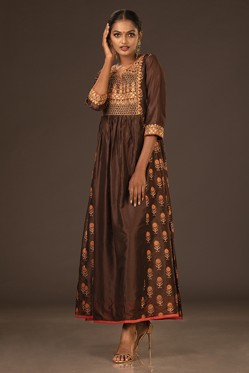 Kashvi Ethnic Suits for Women Brown