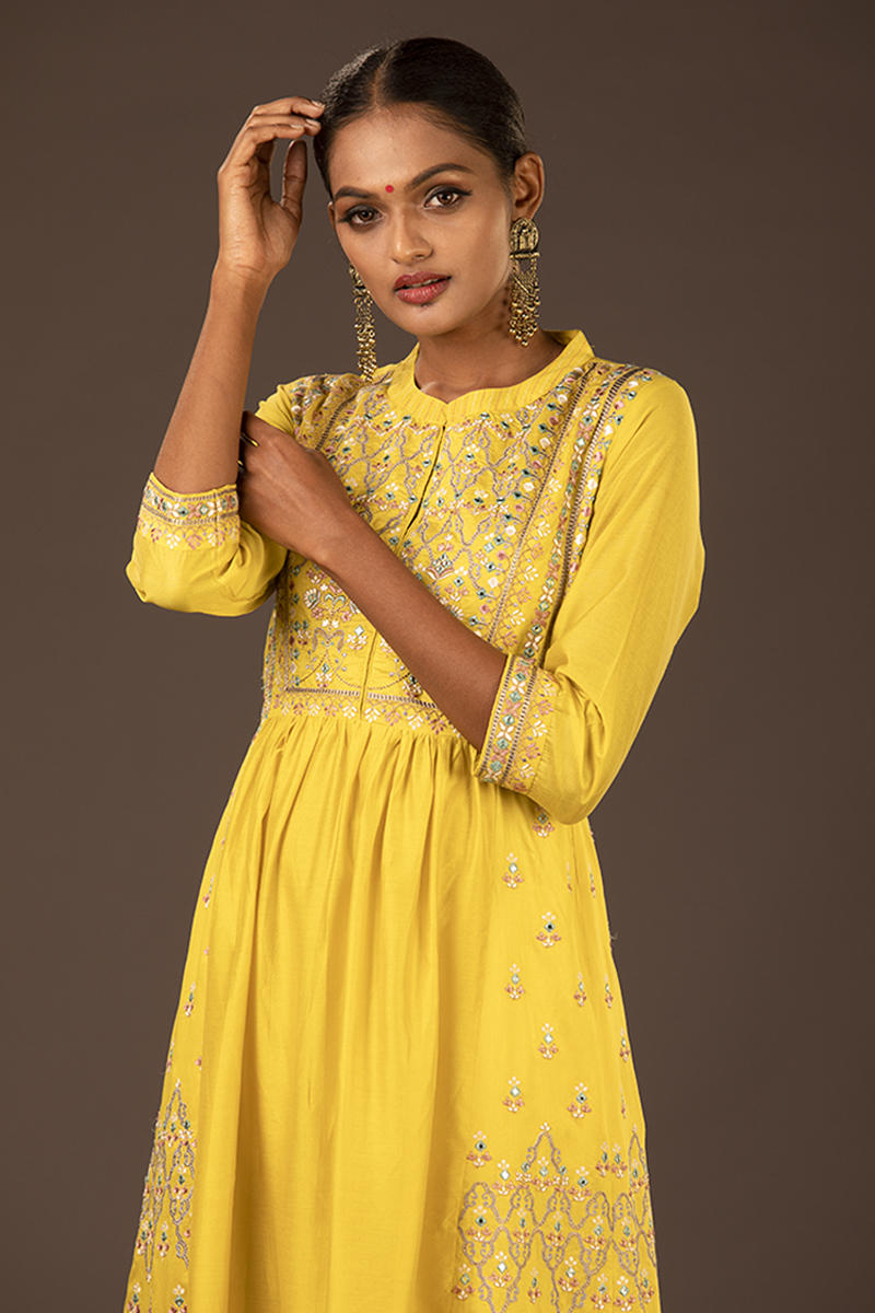 Kashvi Ethnic Suits for Women Limegreen