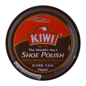 Kiwi Shoe Polish Dark Tan 40g