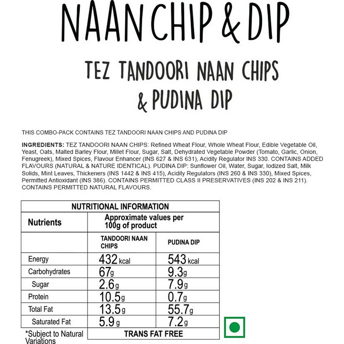 Wingreens Tez Tandoori NaanChip Dip 70g