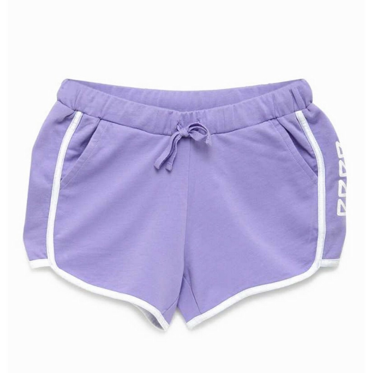 Pepe Kids Short For Girls Casual Solid Pure Cotton-Lavender
