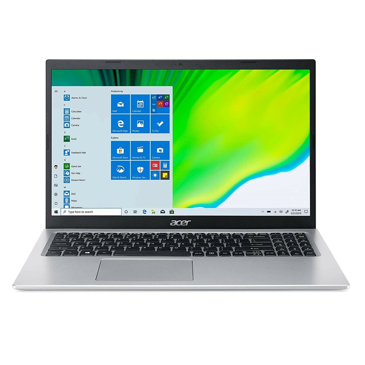 Acer Notebook A515-45 AMD R5 15.6" Win10 Silver