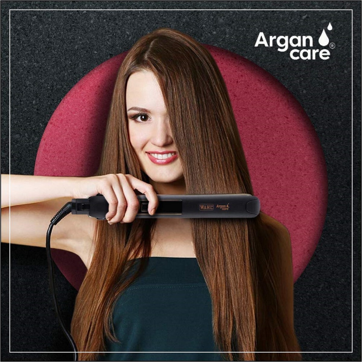 WAHL Argan Care Straight & Curl WCHS6-1524 Hair Straightener Black