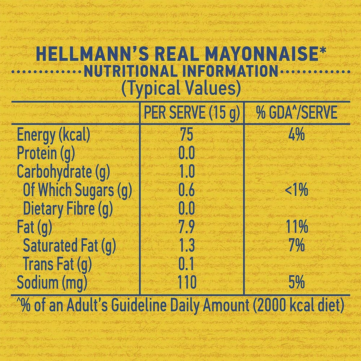 Hellmanns Real Mayonaise 275g