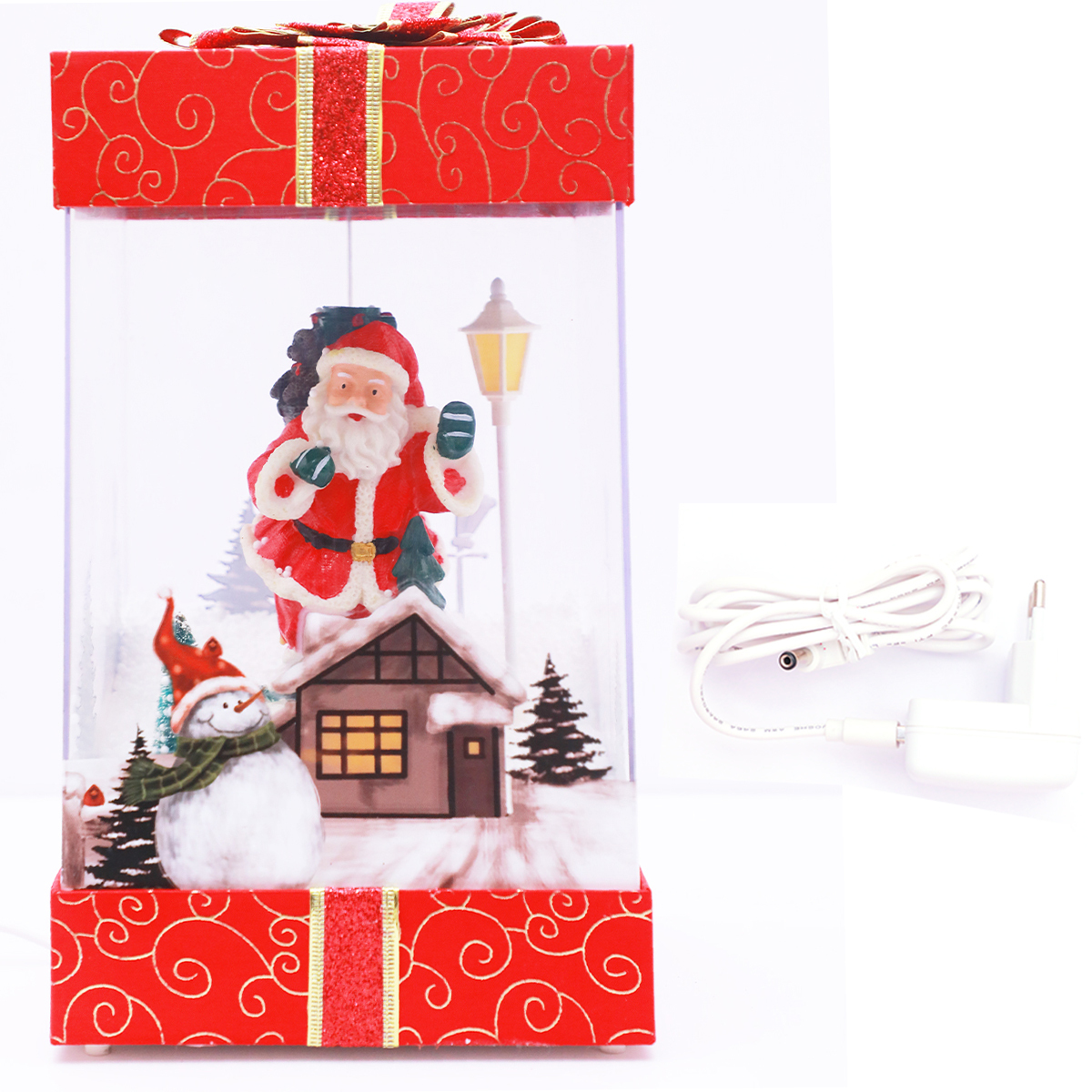 Home Style Christmas  Snowing Gift Box
