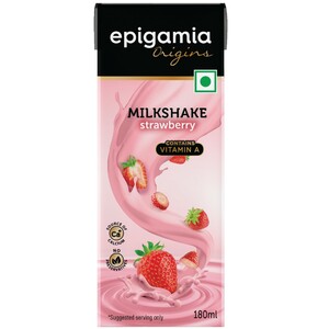Epigamia UHT Milkshake Strawberry 180ml