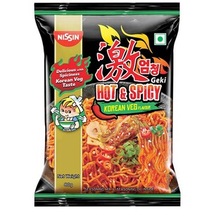Nissin Geki Hot & Spicy Korean Veg 80G