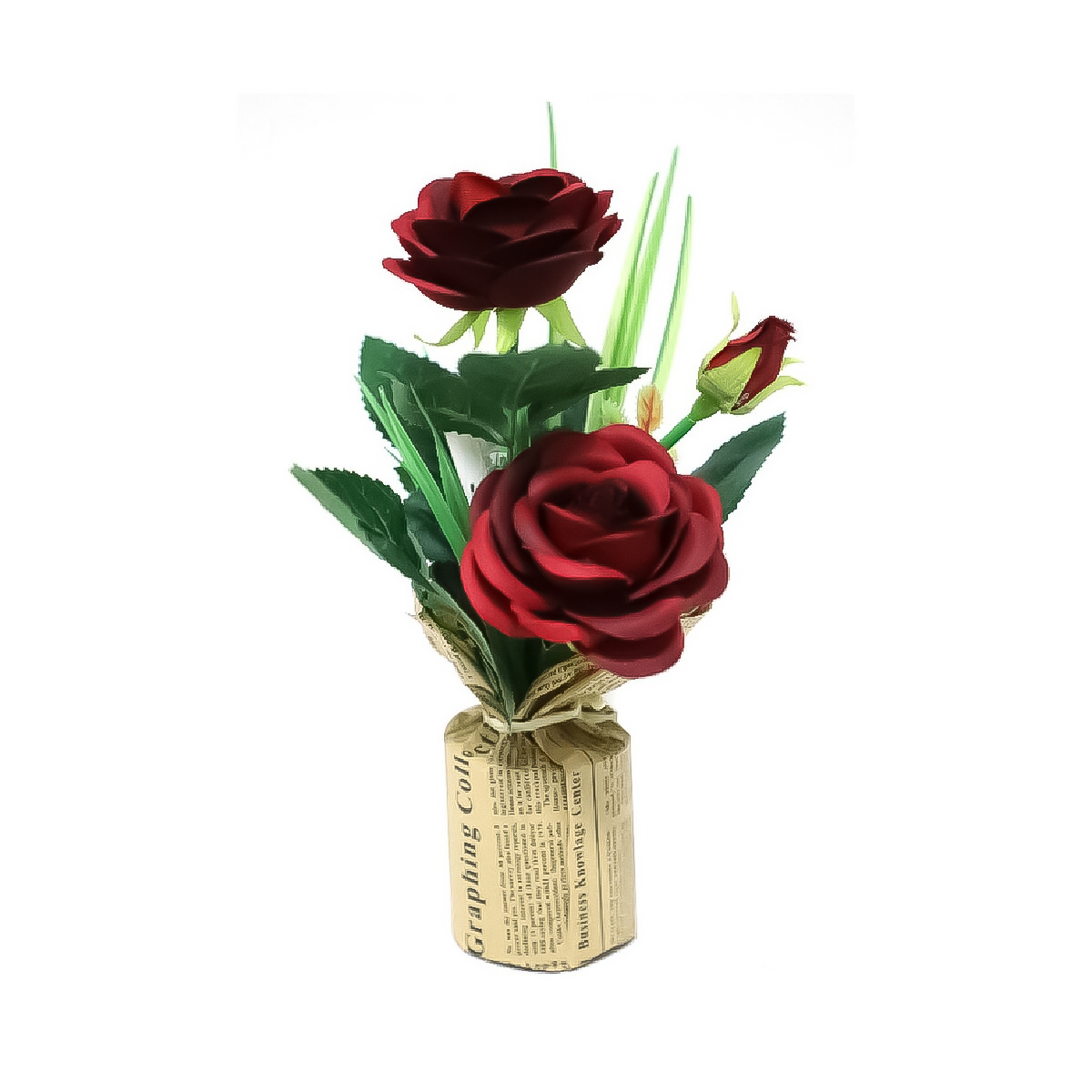 Home Style Flower With Pot A18124-25 Assorted Colour