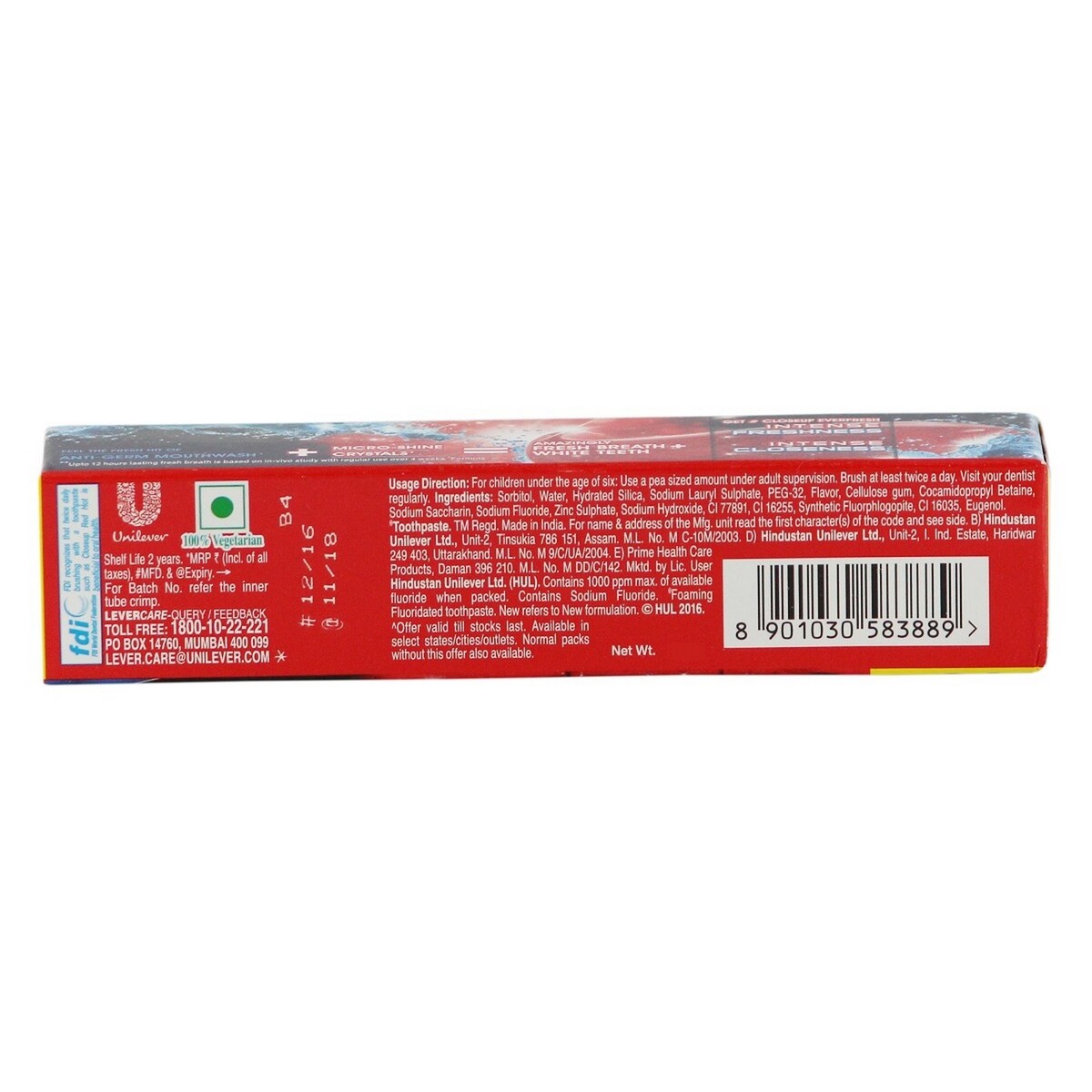 Close Up Tooth Paste Red Hot 80g