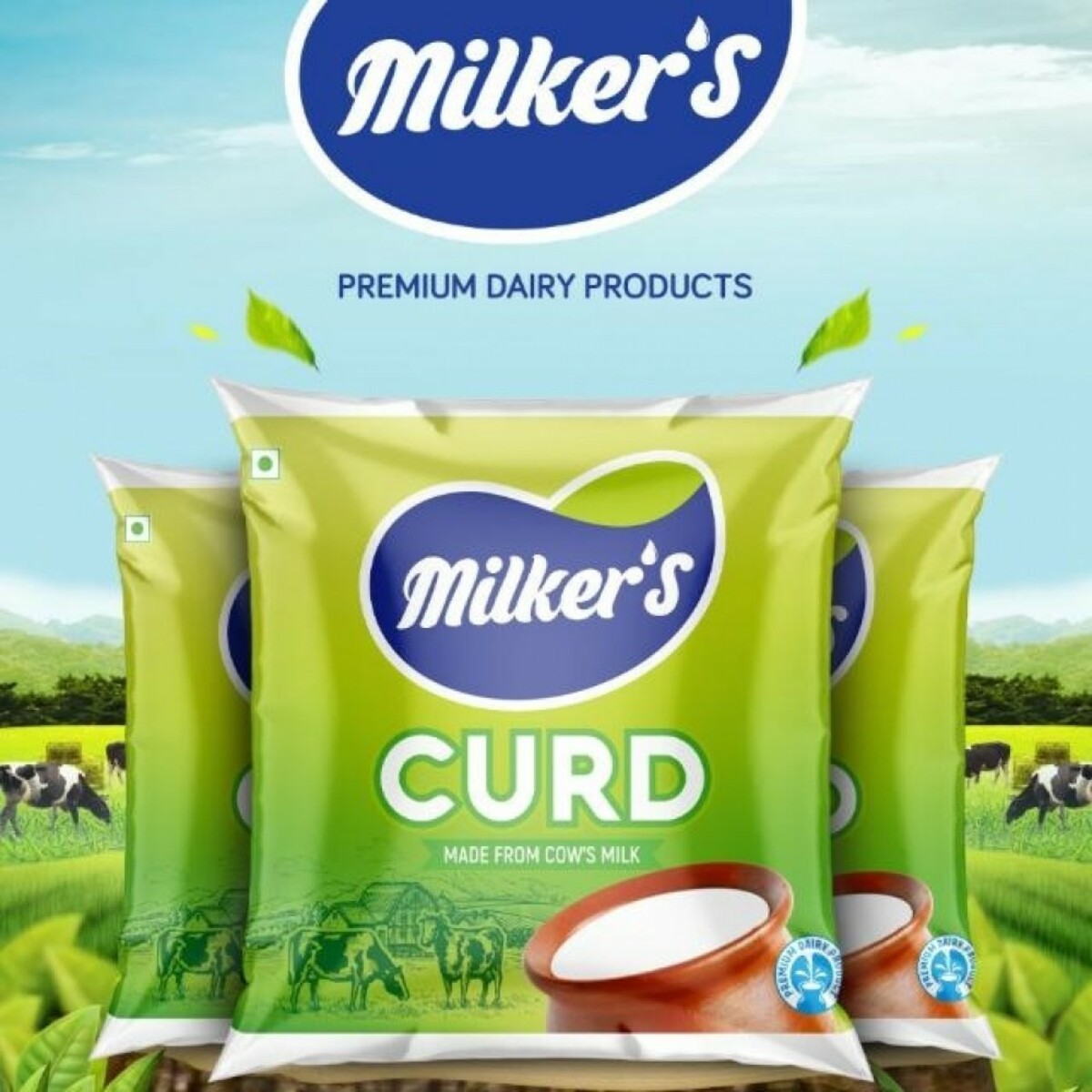Milkers Pouch Curd 450gm