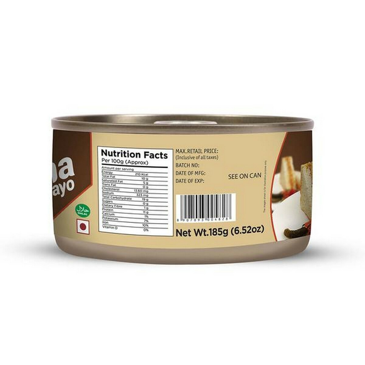 Tasty Nibbles Light Meat Tuna In  Mayonnaise 185G
