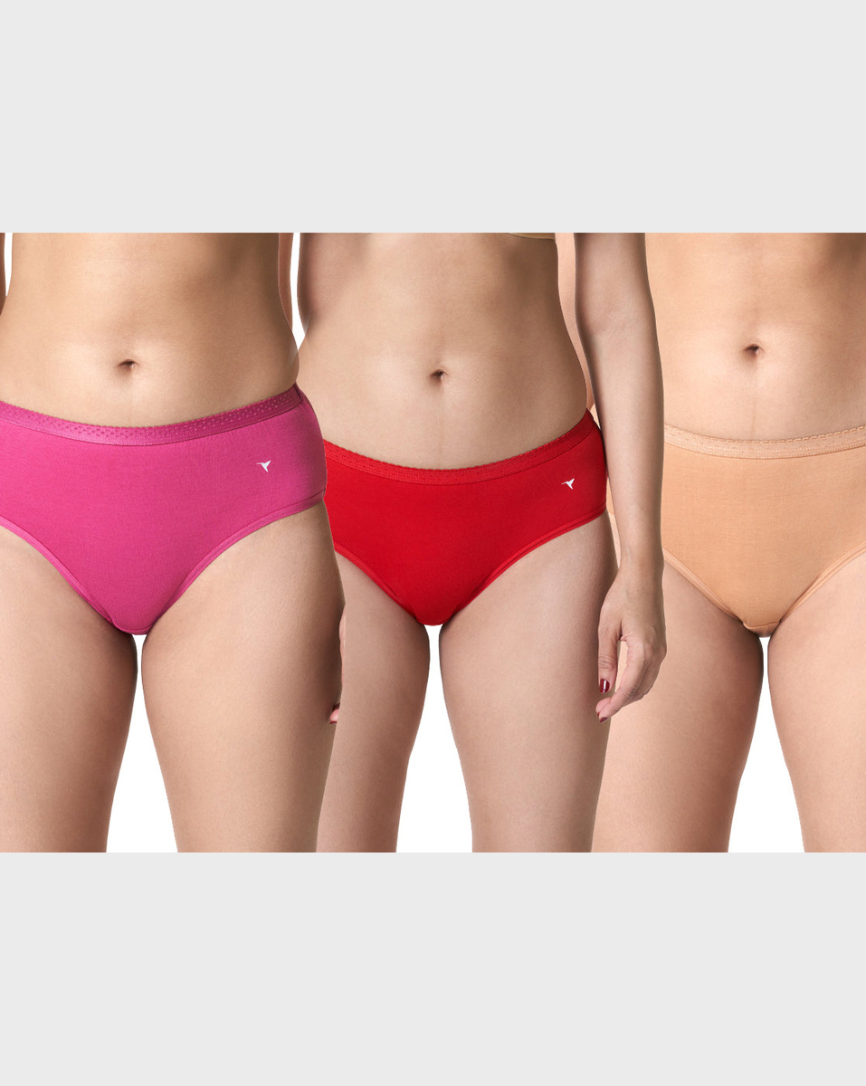 Shop Now Red Rose Pack of 3 Panties