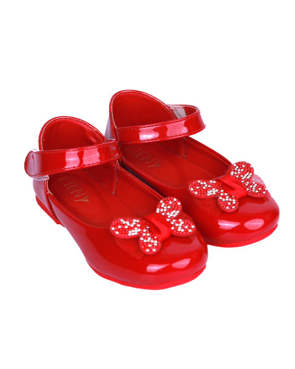 Eten Girls Synthetic Red velcro Shoes