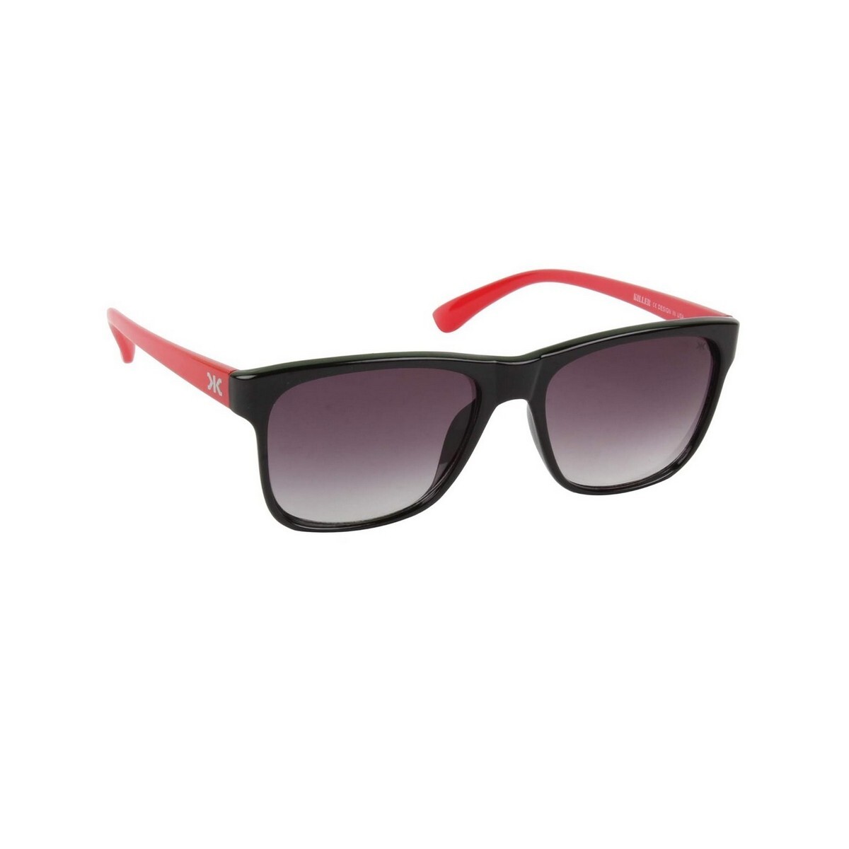 Killer Unisex Black & Red Frame With Brown Lens Sunglass