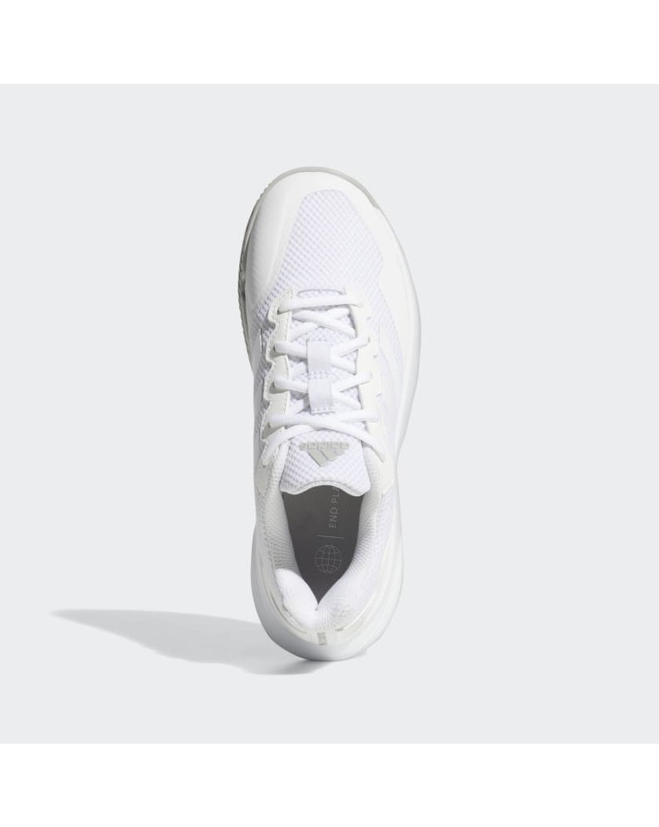 Adidas Ladies Mesh Cloud White Lace-Ups Sports Shoes
