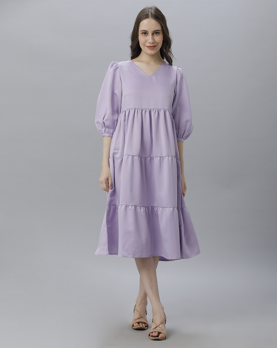 Eten  Ladies Lavender Western Dress
