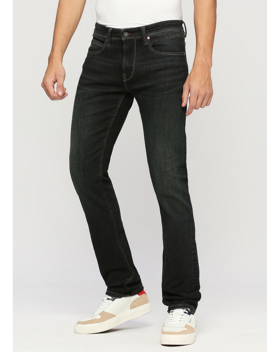 Pepe Mens Solid Dark Slim Fit Jeans