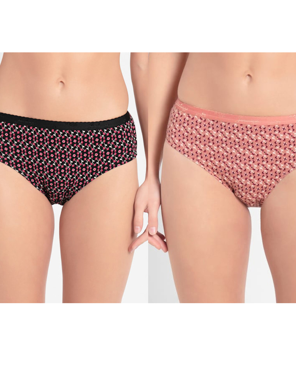 Buy Jockey Ladies 2 Pieces Pack Assorted Colour Printed Panties Small  Online - Lulu Hypermarket India