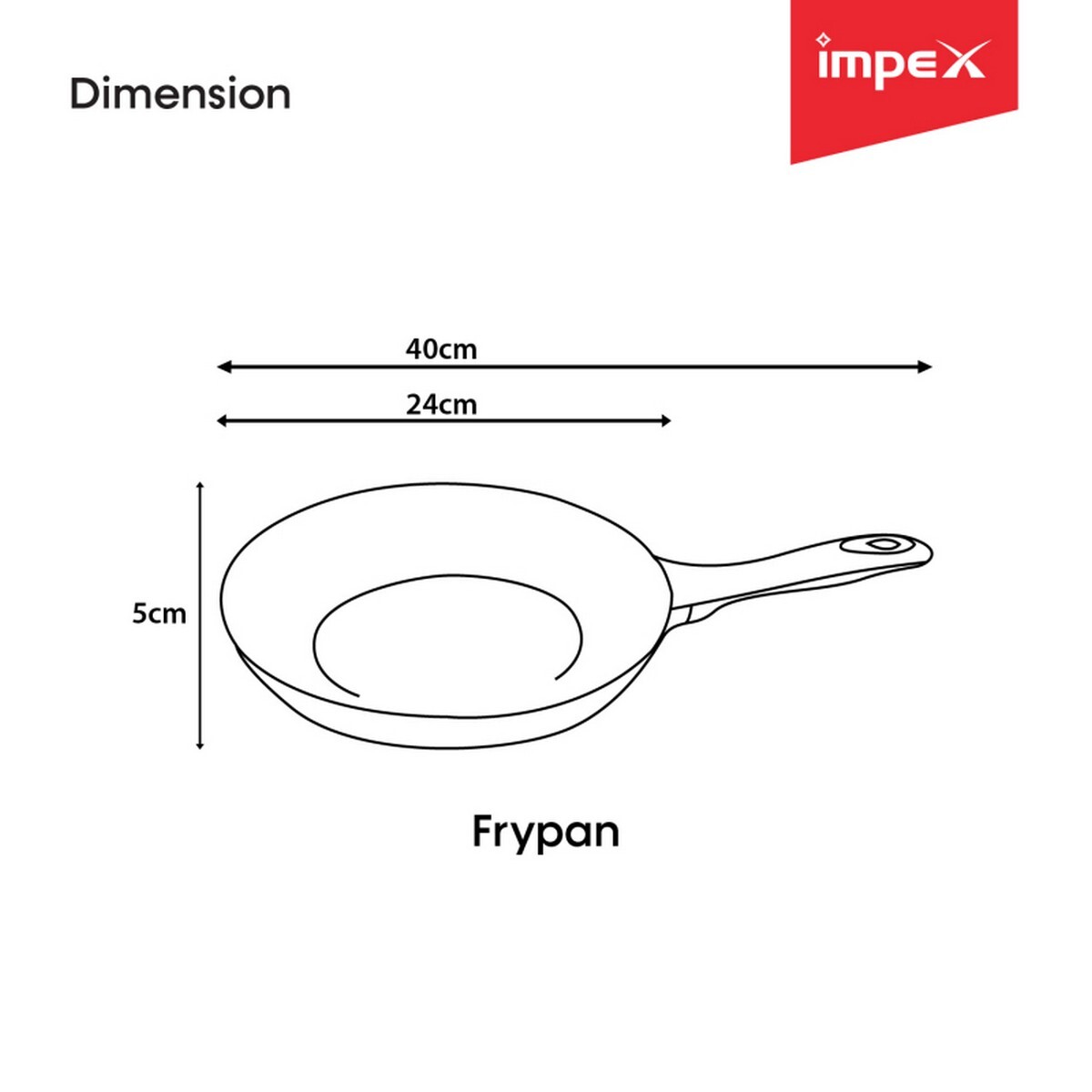 Impex Forged Fry Pan Gem 2450