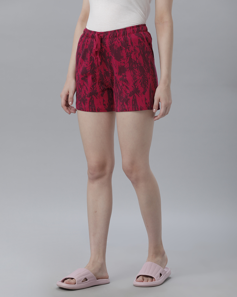 Essenli Ladies Red Knitted Short