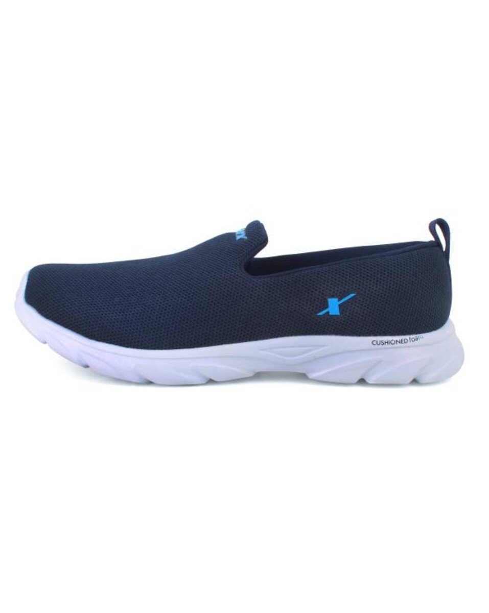 Sparx  Mens Mesh Navy Slip On Sports Shoes