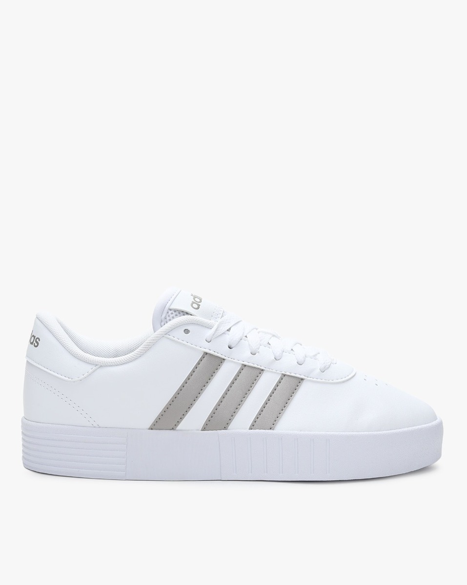 Adidas Ladies Synthetic White Lace-Ups Sports Shoes