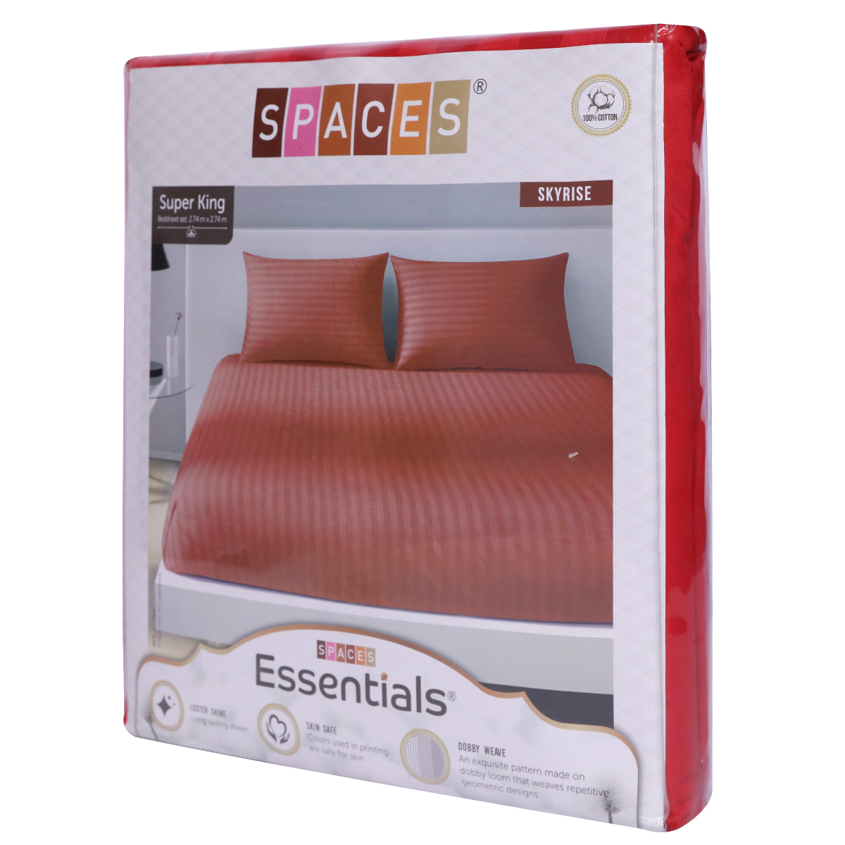 Spaces  Bed Sheet  L Sk Grey