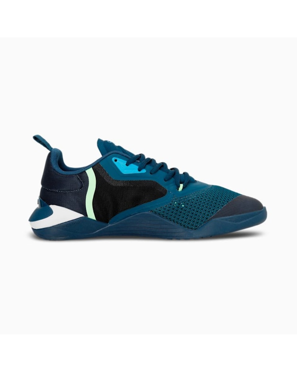 Puma Mens Textile Black-Intense Blue Lace-ups Sports shoes