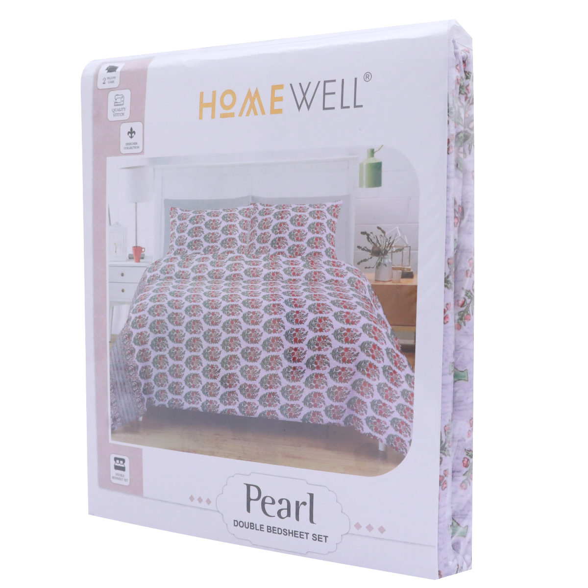 Home Well Multicolour Double Size Bed Sheet | Set Of 3