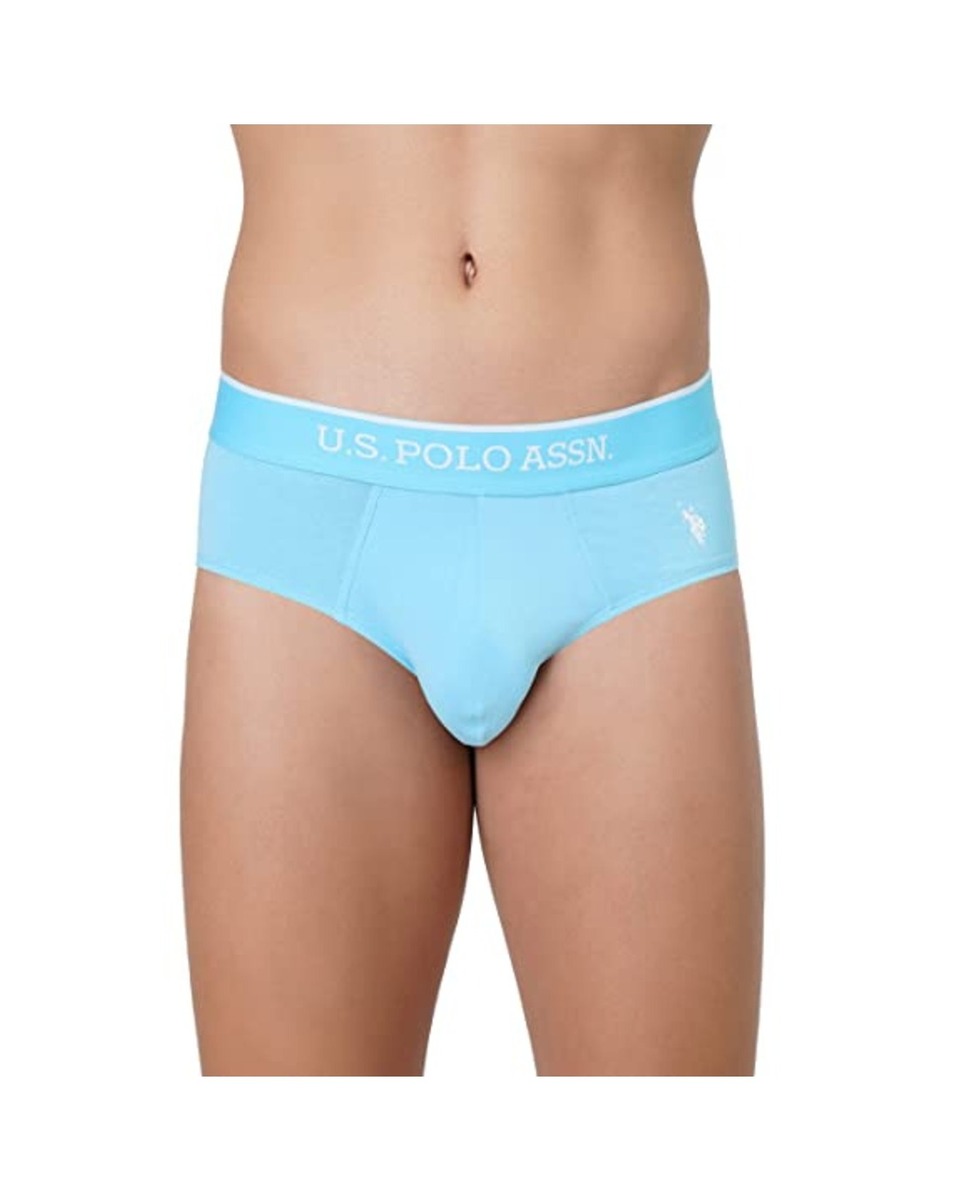 US POLO  Mens Brief EB004 Solid OE Assorted, Large