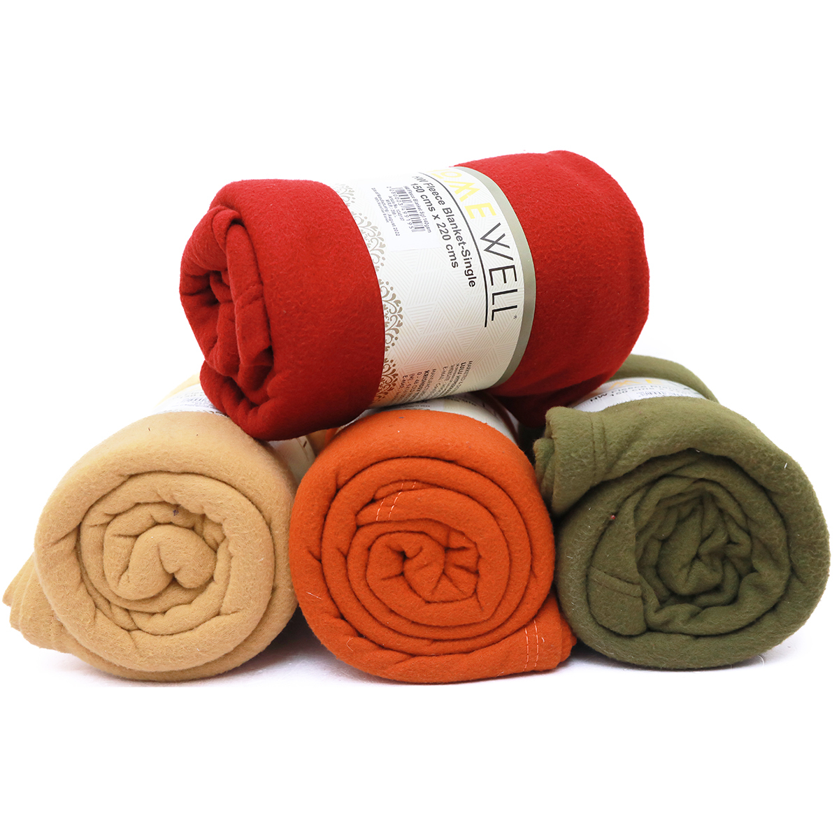 Home Well Single Size Fleeze Blanket  Assorted Colour