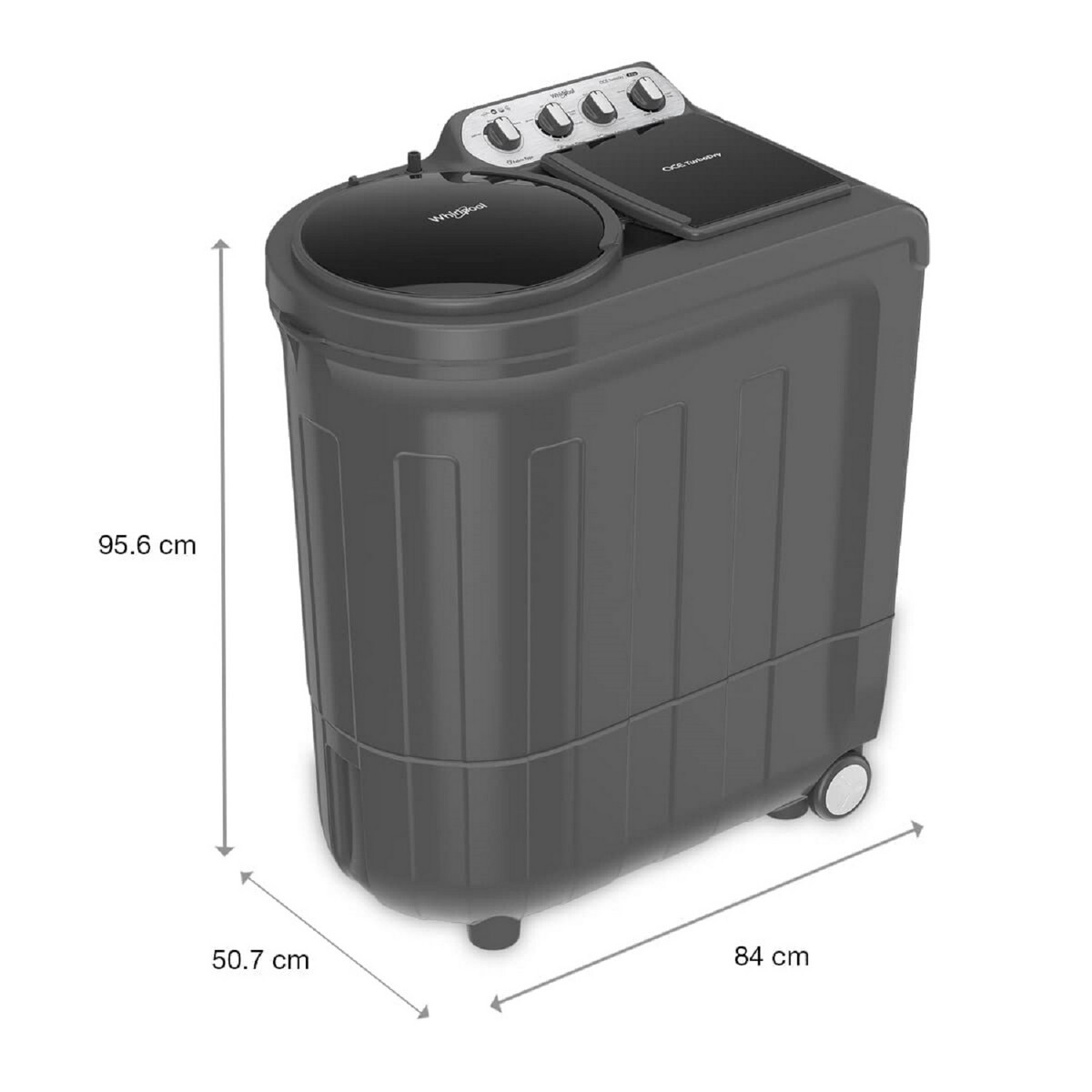 Whirlpool Semi Automatic Washing Machine Ace Drymax Grey 7.5Kg