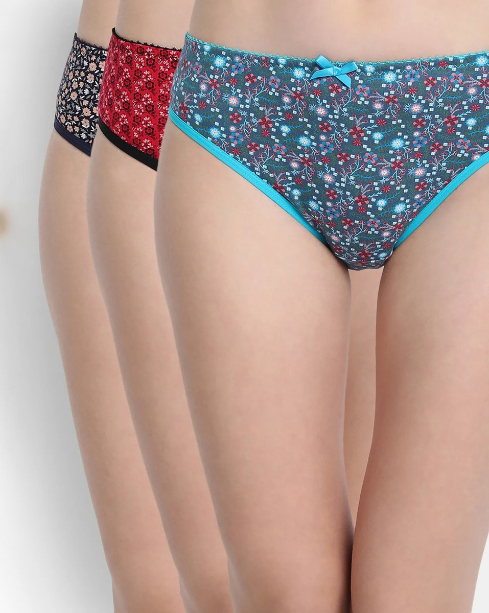 Buy V-Star Ladies Printed Assorted Colour 3 Pieces Set Panties
