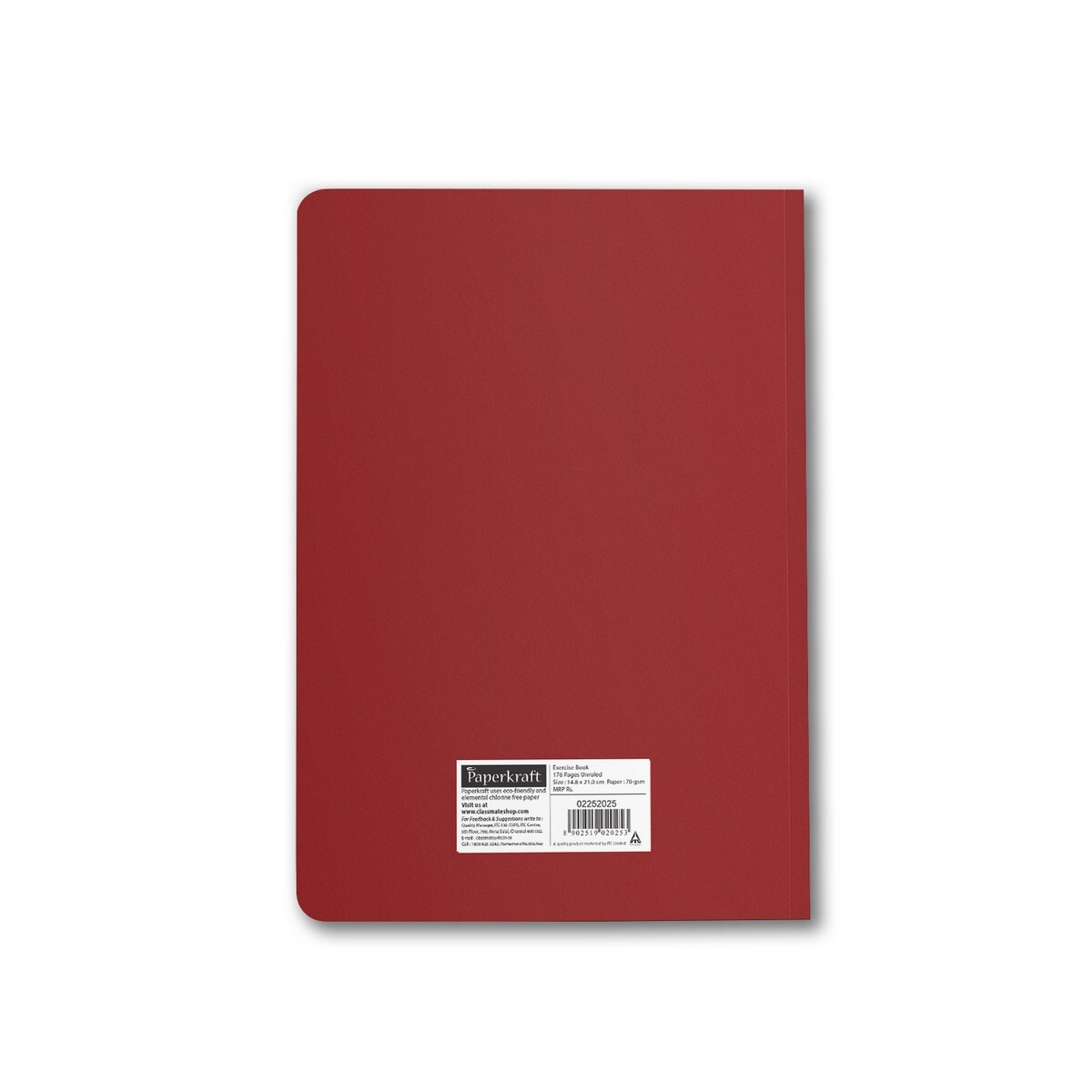 Classmate Paper Kraft ColA5  Diary Unruled 176P-52025 Assorted Colour & Design