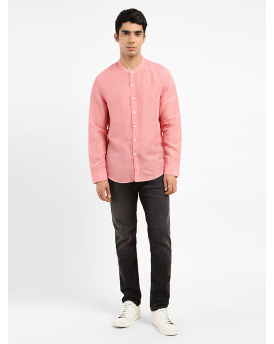 Levis Mens Solid Guava Slim Fit Casual Shirt