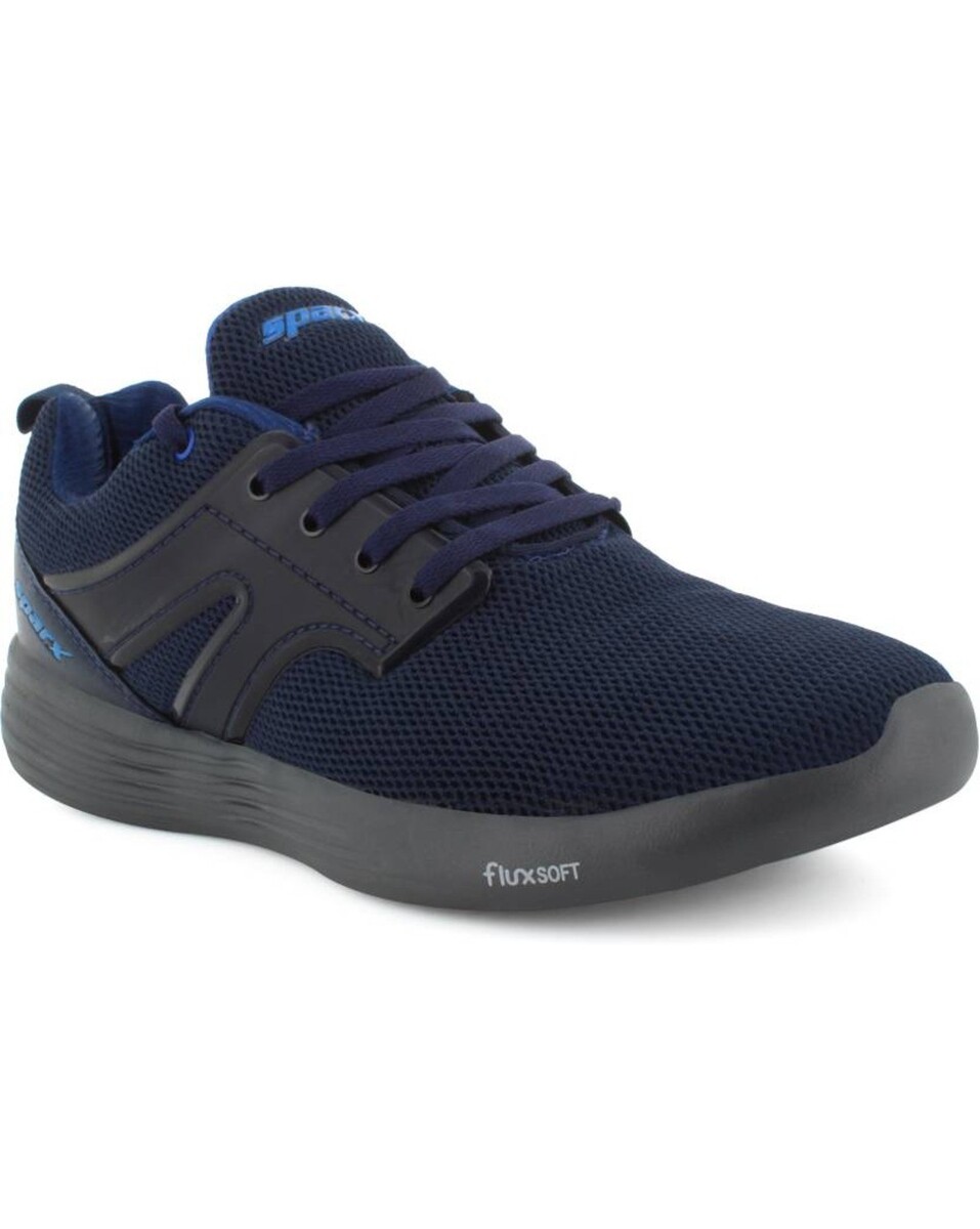 Sparx Mens Mesh Navy Lace Up Sports Shoes