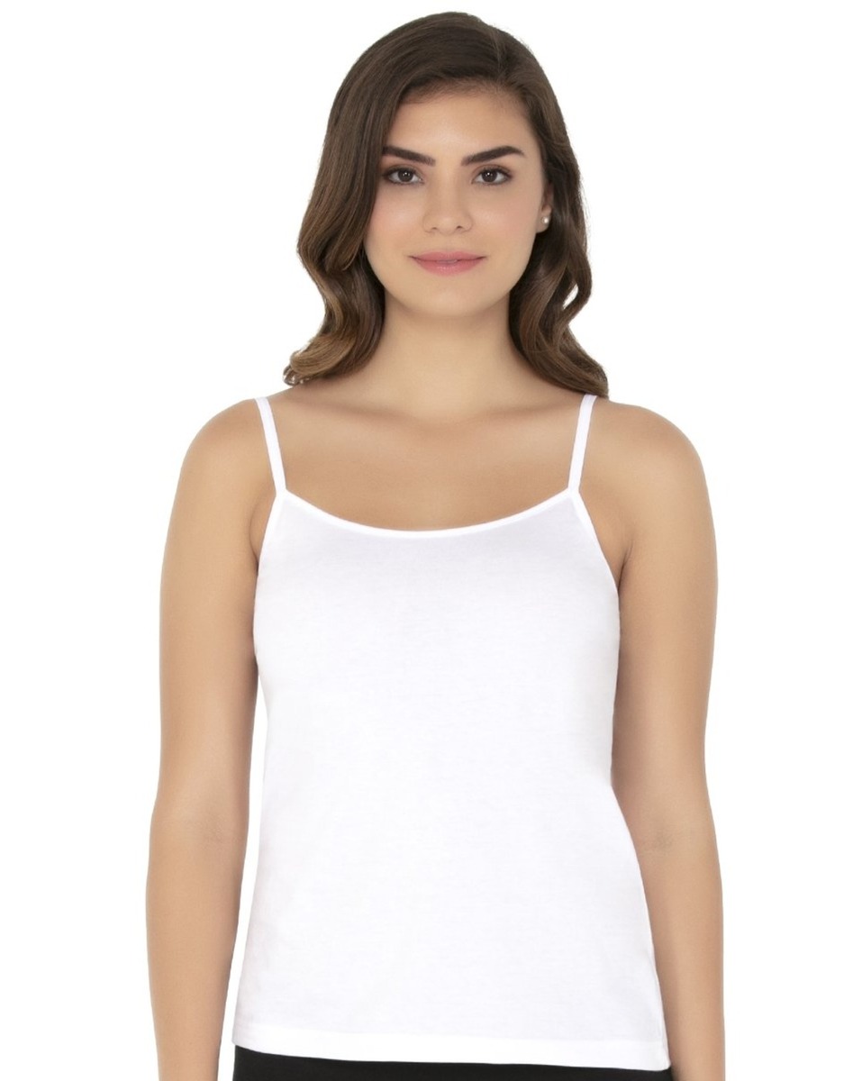 Amante Ladies Solid White Camisole Small