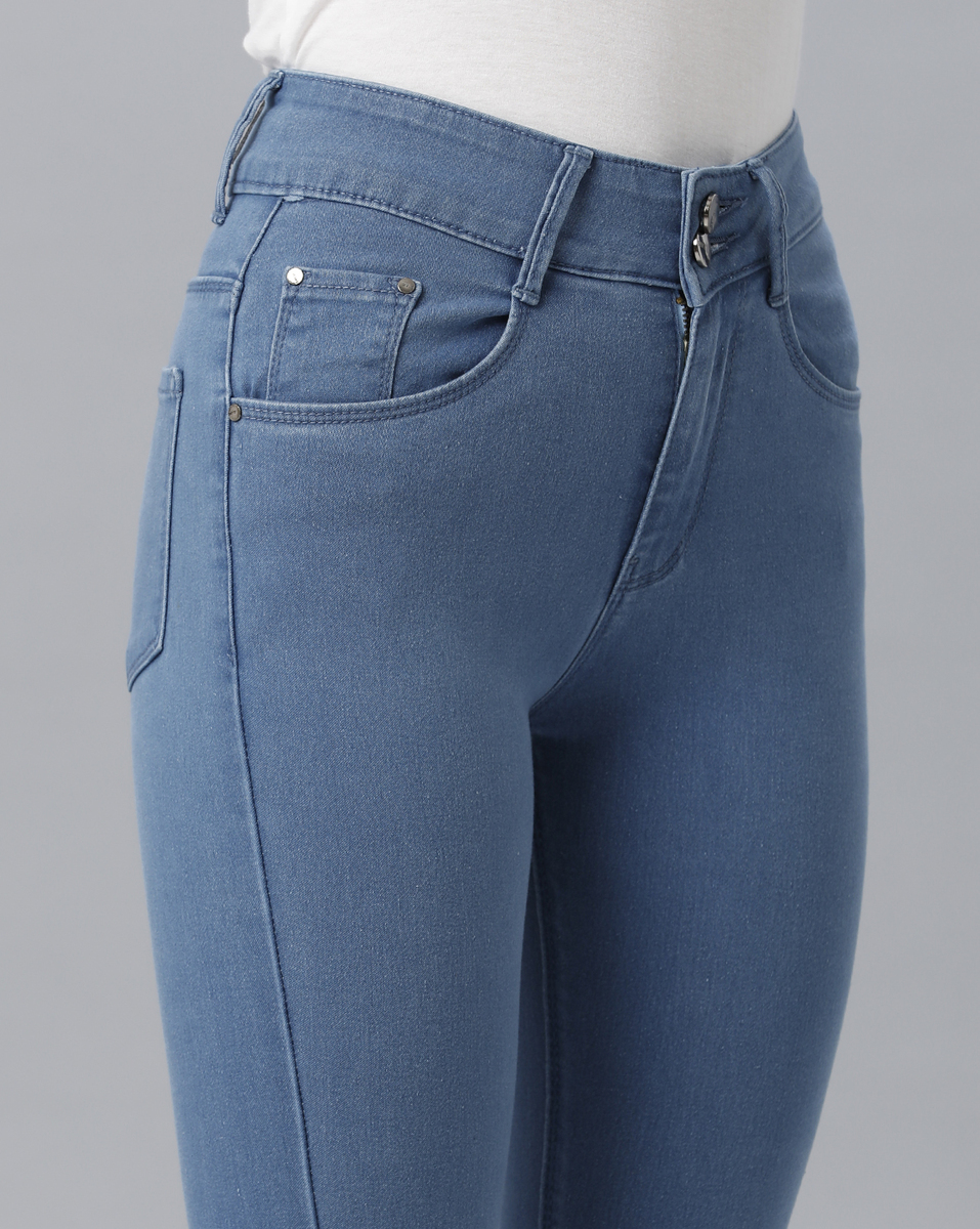 Vie Ladies Slim Fit Blue Jeans