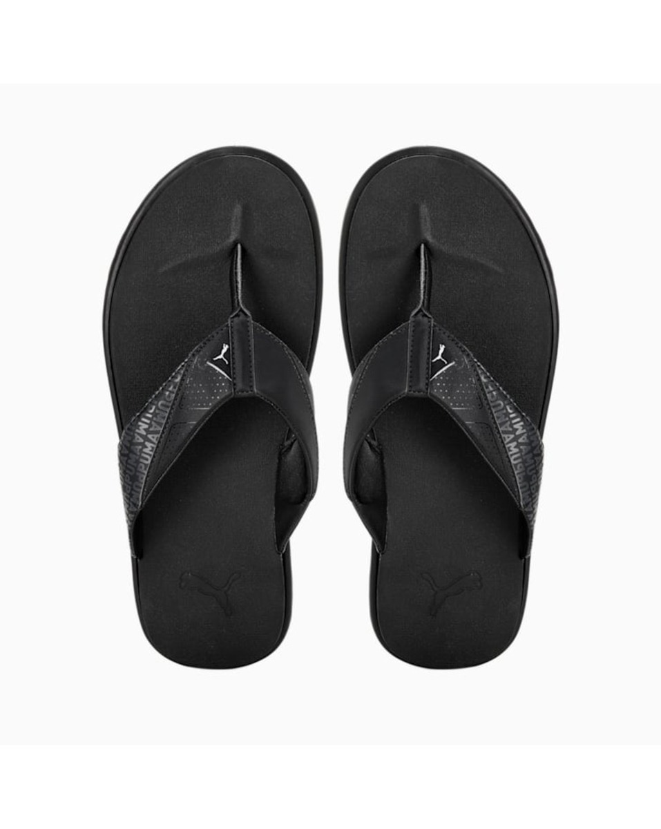 Puma Mens Synthetic Black Slip On Sandals