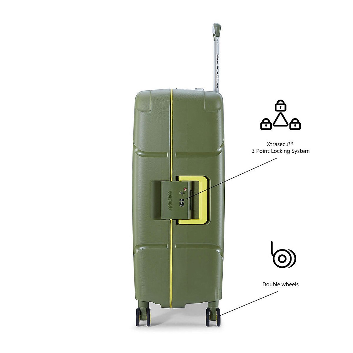 American Tourister Hard Spinner Circurity 78cm Olive-Green