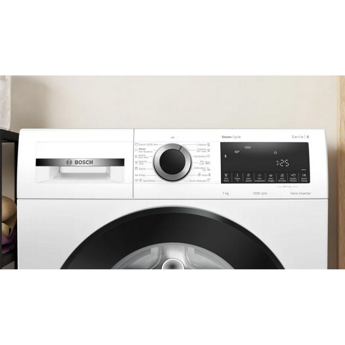 Bosch Fully Automatic Front Load Washing Machine WGA12200IN 7Kg White