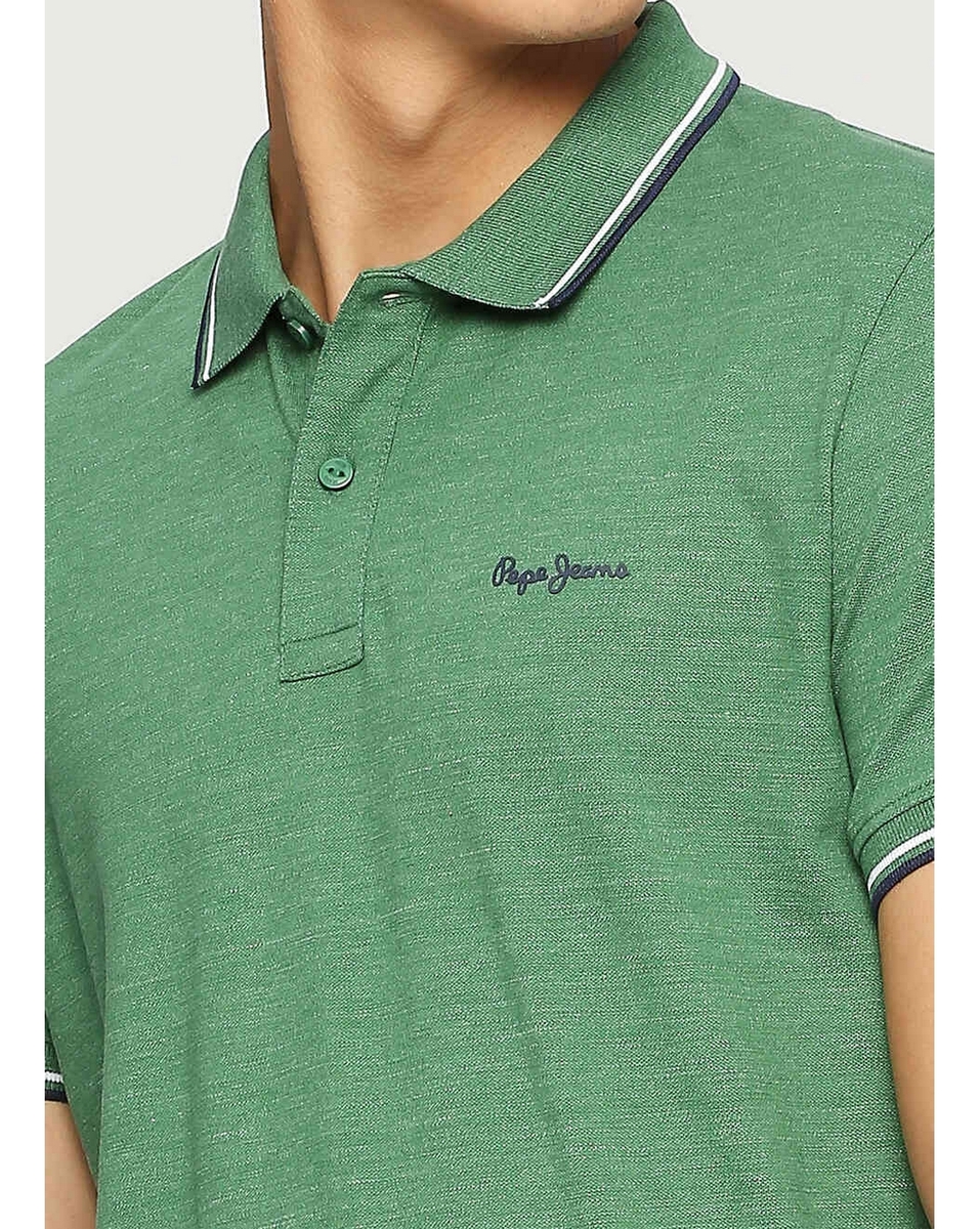 Pepe Mens Solid Sherwood Flattering Fit T Shirt