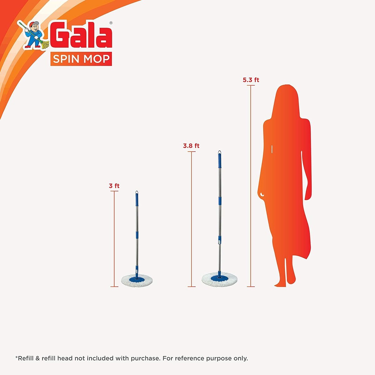 Gala Spin Mop Rod Spare